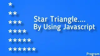 Star Triangle in javascript