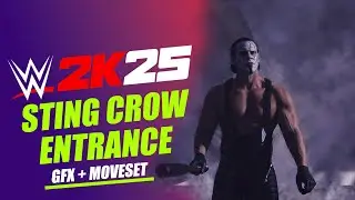WWE 2K25 Sting Crow Entrance Reveal | Return of The Icon!