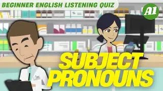 #9 Beginner English Listening Quiz | Subject Pronouns