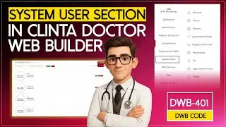 System User Section in Clinta Doctor Web Builder