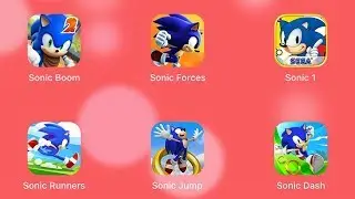 Sonic Boom, Sonic Forces, Sonic Runners, Sonic Jump, Sonic Dash and Sonic 1 [iOS Gameplay]