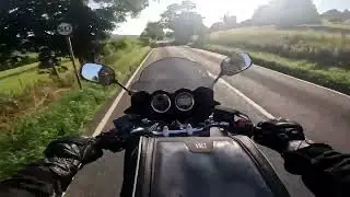 Motorbike ride up to horse shoe pass and Denbighshire. 