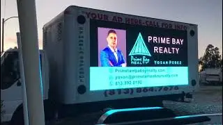 LED billboard truck to promote business