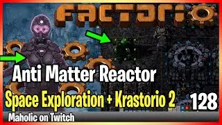 ⚙️Factorio Space Exploration & Krastorio 2 Mod✅🏭➡️Researched Anti Matter Engine x128