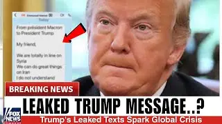1 MIN AGO: Trump Secrets texts Revealed is Truth ...? About Greenland Crisis