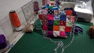 Bolsa de retalhos em patchwork!!