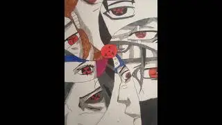 pencil vs color #anime #drawing #shorts