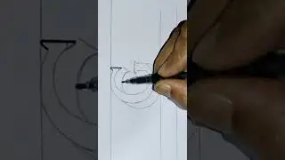 👉Left side down shadow 3D in English alphabet upright capital letter 