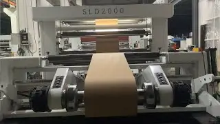 Test Kraft Liner Paper Jumbo Roll Slitter Rewinder Machine