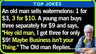 Watermelon Trick? He Thought He Won&hellip; Old Man Just Smiled 😏 | Best Market Jokes 😂