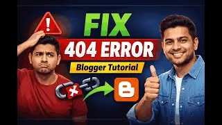 Blogger 404 Error Fix | Broken Link সহজে ঠিক করুন #dofollowbacklink #freelancerbaten #404errorbs