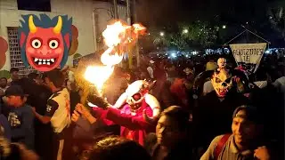 Los AGÜIZOTES👹  Noche de BACANAL y ESPANTO en las calles de MASAYA 🎃👺