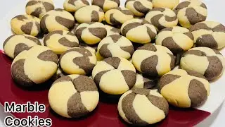 Christmas Special Marble Cookies Recipe | Butter Cookies Melts in your mouth by Muno&rsquo;s Kitchen
