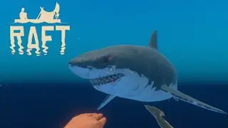 Raft Part 5 - Shark Hunting & The Trading Post! 🦈