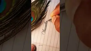 English Handwriting | Anuradha #shorts #youtubeshorts #viral #calligraphy #artisticrony