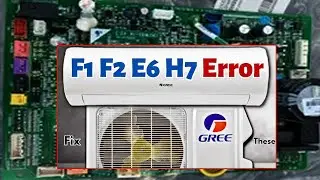 Gree inverter Ac F1 error code Solve