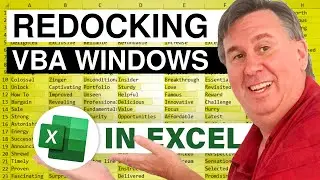 Excel - Learn How to Redock the Properties Window in VBA | Excel Tutorial - Episode 601