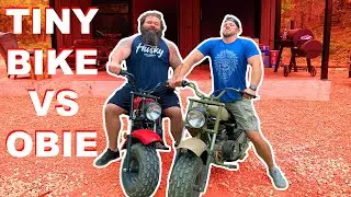 400lb Strongman Races On Mini Bike! Demo Ranch