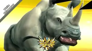 White Rhinoceros gameplay. Strong animal kaiser max4 | 百獣大戦グレートアニマルカイザー(animal gameplay)
