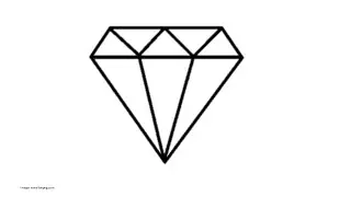 How to Draw a Diamond for Kids Easy