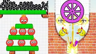 Hide Ball Brain Teaser & Draw To Smash Mix Gameplay MAX LEVEL'S #technohackzgames 