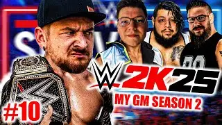 Der PLAN für die TITELVERTEIDIGUNG 😰Wir gegen SLIVOOO , PANDA & TACTIX 🔥 WWE 2K25 GM MODE ONLINE #10