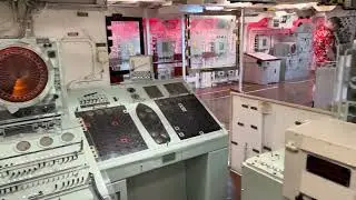 Operations room of HMS Belfast.