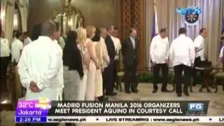 Madrid Fusion Manila 2016 organizers meet President Aquino in courtesy call