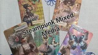 Steampunk Mixed Media Journal Cards - Mish Mash Monday
