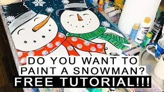 Do you want to Paint a Snowman!  || Texas Art & Soul
