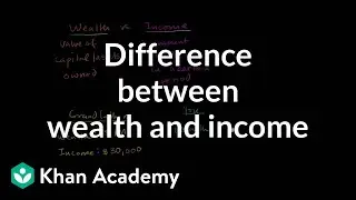Difference between wealth and income | Macroeconomics | Khan Academy