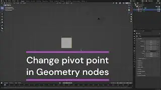 Change pivot point in Geometry Nodes (Blender)