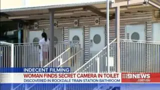 Sydney Trains Rockdale Station Staff member caught filming Customer in Toilet