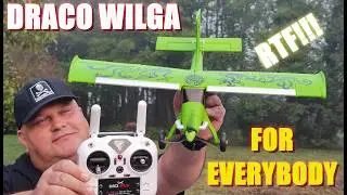 NEW!!! MO-FLY DRACO Wilga MF-X7 510mm 6-Axis Gyro EPP RC Airplane RTF Green Two batterries