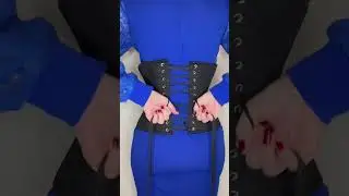How to lace up your corset💙@glamorouscorset #corset #corsets #shorts #waisttrainer #waisttraining