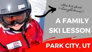 Family Ski Lesson in Park City, Utah