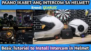 Gearlec Intercom Installation in helmet | Paano mag kabet ng Gearlec Intercom sa ating helmet