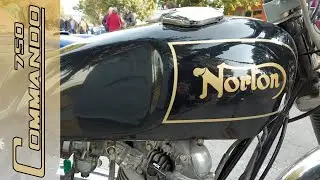 NORTON  COMMANDO 750 Engine Cold Start Exhaust Sound #vintagemotorcycle