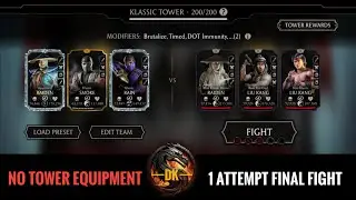 Klassic Tower 1 Attempt FINAL Fight 200 Boss battle➕️Reward 🎮 Mortal Kombat Mobile | MK Mobile | MKM