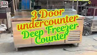 3 Door under counter Refrigerator | Outils by Cool Star #kitchenequipment #restaurantequipment