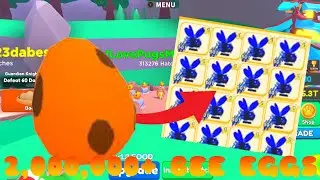 OPENING 2,000,000+ BEE EGGS IN Roblox Pet Swarm Simulator