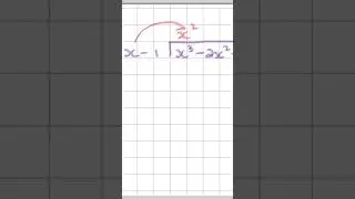 Divide polynomials using long division #maths #mathshack #algebra #mathsontips #education #factorize