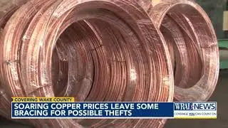Soaring copper prices leave some bracing for possible thefts