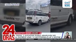 1 patay, 3 sugatan nang araruhin ng UV Express ang 12 motorsiklo at 2 kotse | 24 Oras