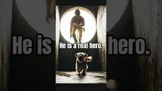 Trapped in a 20ft deep hole... 🕳️😭 #shorts #hero #dog #rescue