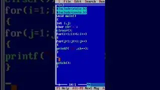 c programming for printing characters using loop || looping in c program 