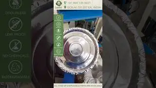 13&rdquo; inch 120 GSM silver paper plate by Leafze products #paperplates #disposableplate #leafze #gokak