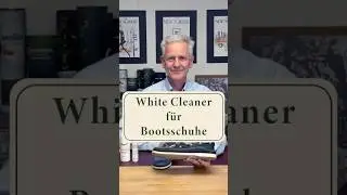 Wei&szlig;e Sohlen von Bootsschuhen reinigen.