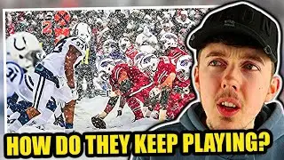 British Guy Reacts To The Craziest Weather Games In NFL History