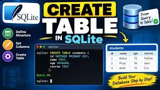 Create table in SQLite Database